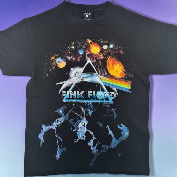 Dayspring Other - Pink Floyd Dark Side of the Moon T-Shirt Mens XS Black Prism Space Album Tee